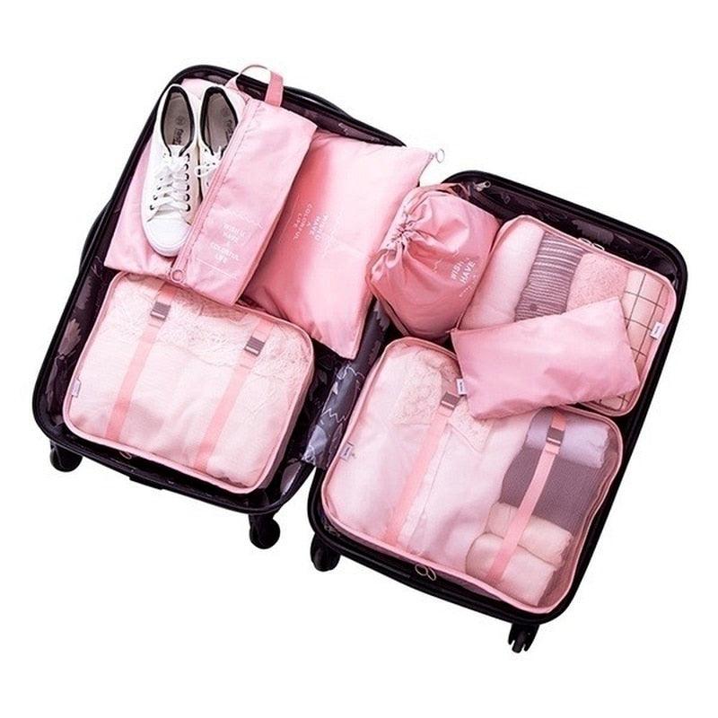 8PCS/Set Organizer Bags for Travel Organizer Bags Accessories Luggage Suitcase Organizer Waterproof Wash Bag Clothes Storage - Simplifica Buy